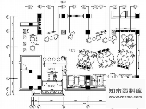 施工图江苏学员宿舍楼现代大堂吧装修施工图