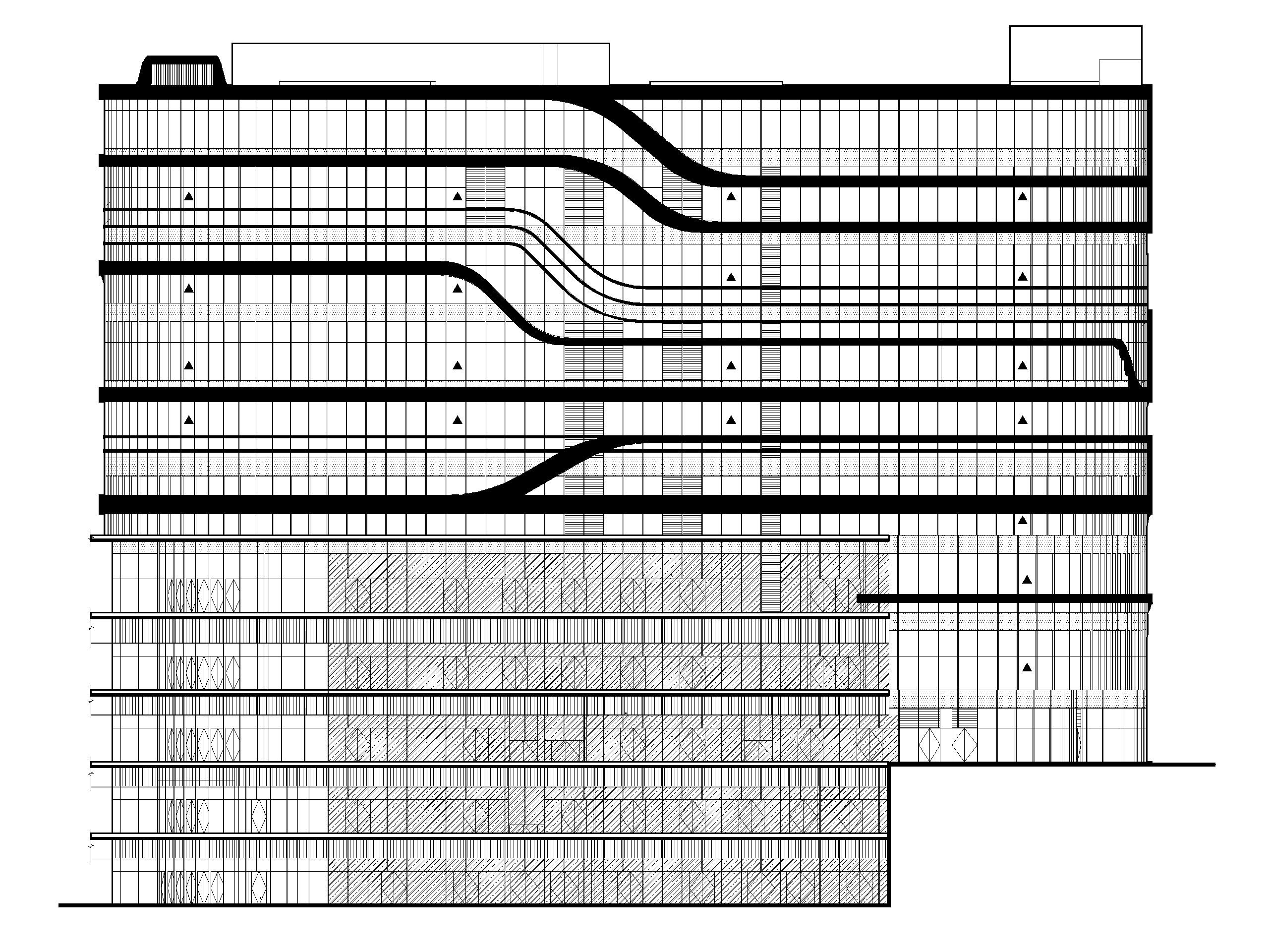 重庆知名地产高层商业综合楼建筑施工图