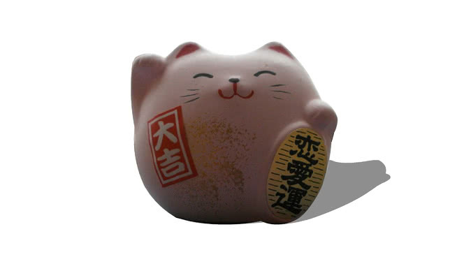 招财猫（招き猫）/聊天- porte Bonheur /幸运的魅力猫 储蓄罐 口套 橄榄球 杯子 面具