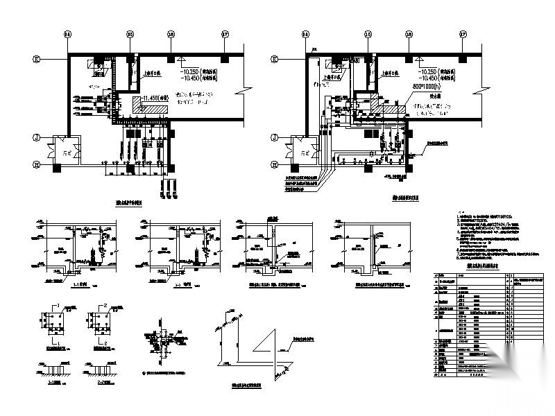 高层建筑给排水大样图CAD
