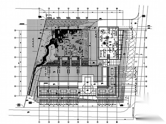 [深圳]市政办公楼庭园景观工程施工图 办公工业景观