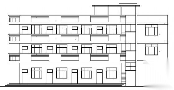 永春县某三层医院门诊综合楼建筑结构设计图