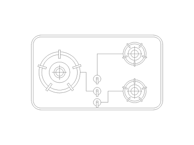 厨房设施 现代家具图块别墅家具图块施工图