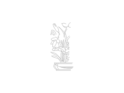 种绿植盆栽图块 植物