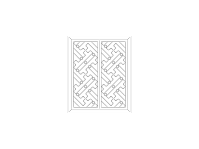 窗 中式家具图块