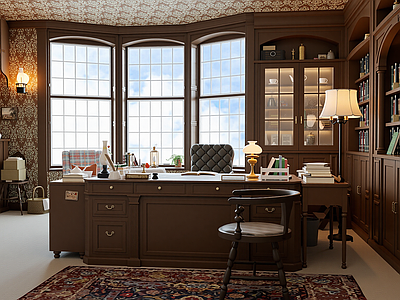 欧式书房