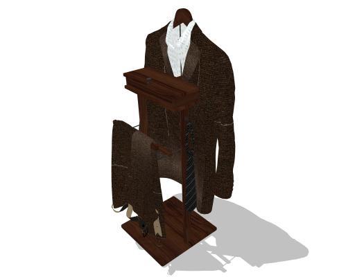 西装 服装 西裤 挂衣 落地