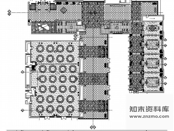 施工图浙江度假酒店宴会厅装修CAD施工图含效果