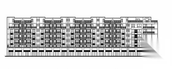 [成都温江区]某6+1层底商住宅楼建筑施工图