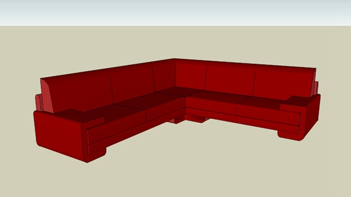 组合沙发 草图大师模型