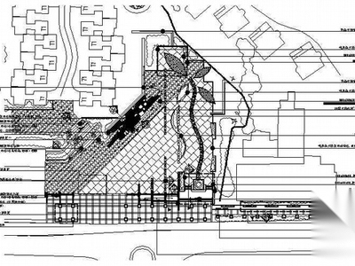 [重庆]小区主入口景观施工图 居住区景观