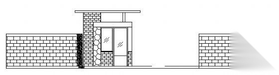 某小区门卫室建筑方案图