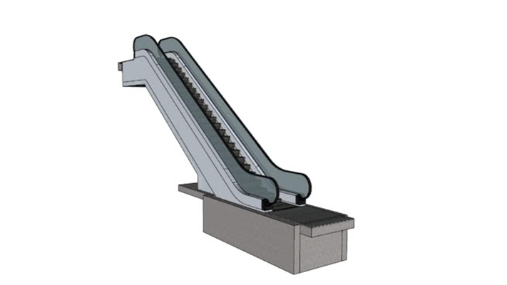 电动扶梯 草图大师模型