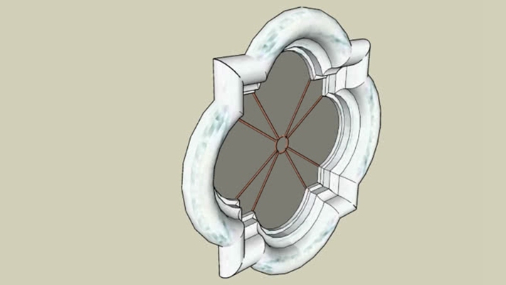 镂花窗 草图大师模型