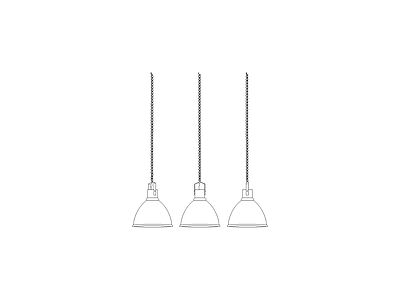 灯具图块 餐厅家具