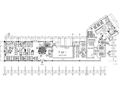 经典中式餐厅室内装饰设计项目施工图