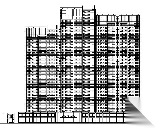 上海和平花苑B楼建筑施工图（104.5 米）