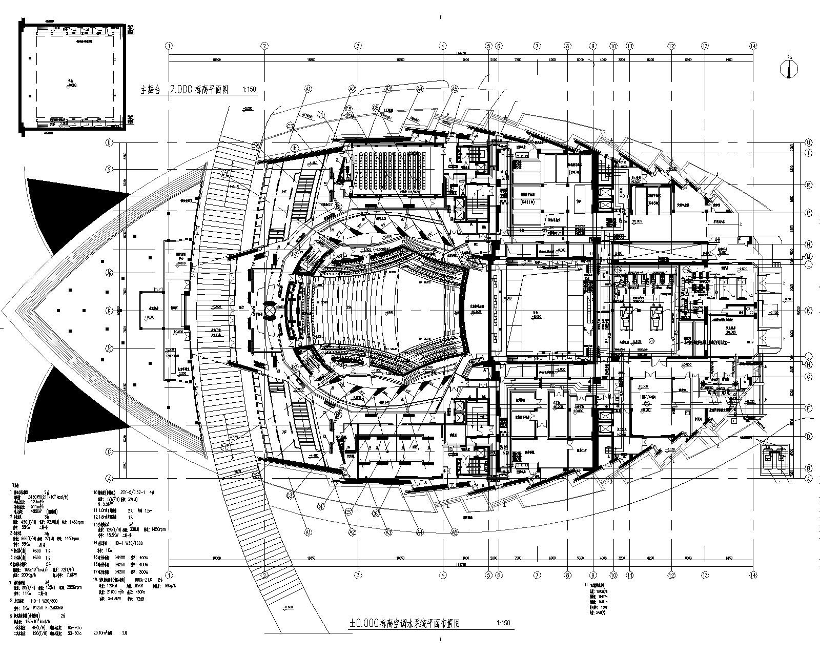 温州大剧院项目暖通设计施工图 建筑暖通 暖通图
