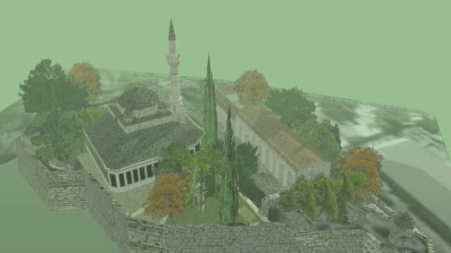 阿斯兰约阿尼纳帕夏清真寺， 画 迷雾 的残骸 城堡 家居物品