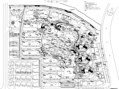 [浙江]无锡新世纪花园居住区景观CAD施工图（同济大学） 居住区景观