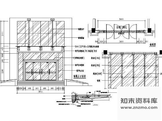 图块/节点办公楼雨蓬详图 建筑通用节点