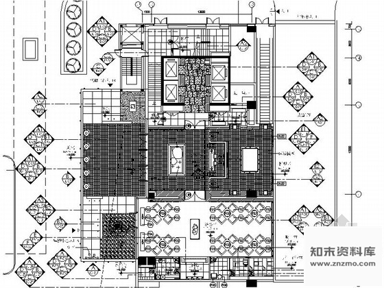 施工图北京某高级住宅小区售楼处室内装修施工图含效果