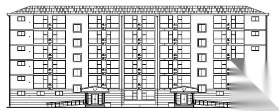 某六层厂区宿舍楼工程建筑扩初图