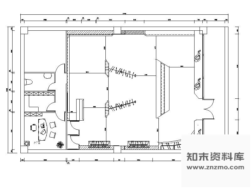 施工图某知名品牌服装店室内装修图含效果