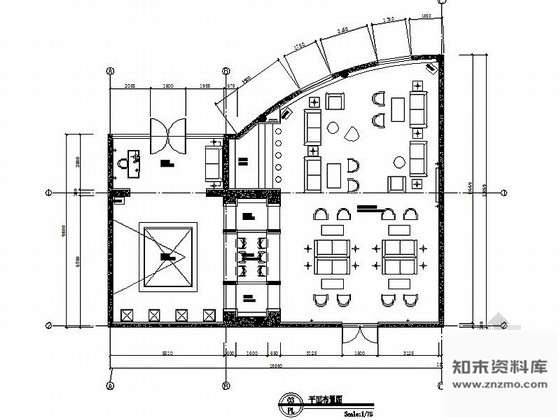 施工图山东某小区售楼处室内装修施工图