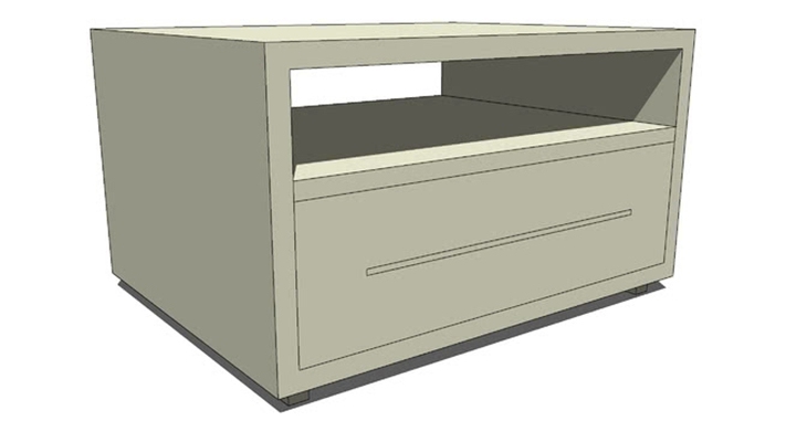 床头柜 草图大师模型
