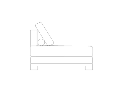 床 现代意式沙发组合沙发沙发椅懒人沙发弧形沙发综合沙发图块施工图