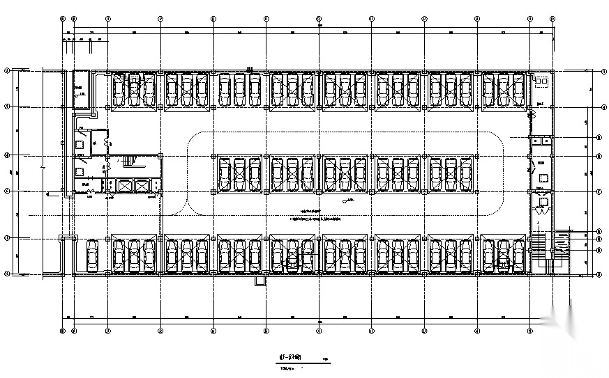 中国移动通信大楼办公空间设计施工图（附效果图）