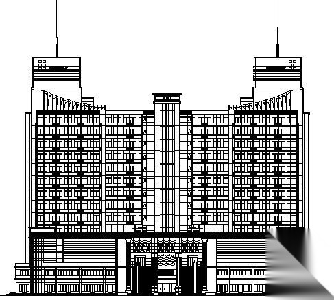 某十四层五星级酒店建筑方案设计图