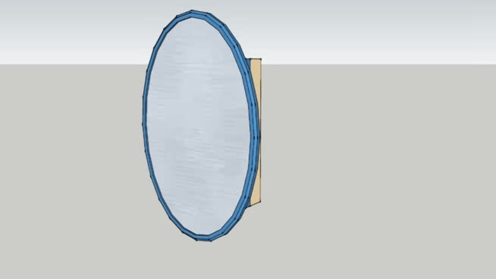 卫浴镜 草图大师模型