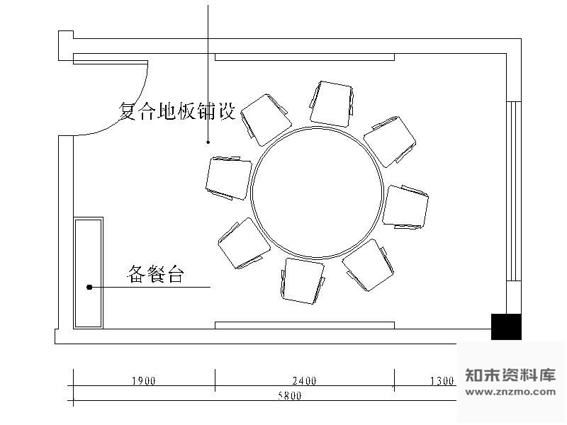 图块/节点办公楼包间装修详图