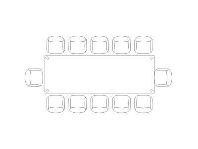 桌椅 办公家具模块