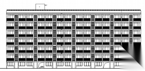 [杭州市滨江区]某七层职工宿舍楼建筑施工图