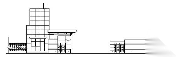 某工业园传达室大门建筑结构方案图