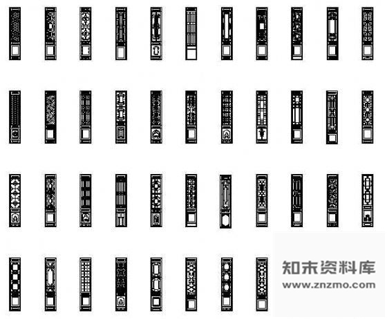 图块/节点古代门窗图块