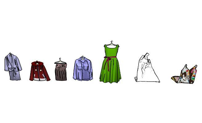现代精美服装