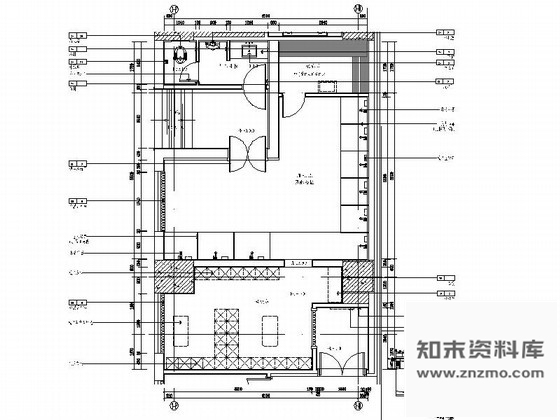 施工图扬州某酒店男淋浴室装修图