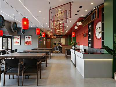 现代火锅店