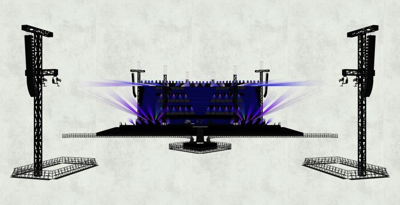 现代风格舞台灯具组件