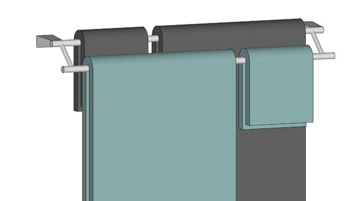 毛巾架 草图大师模型
