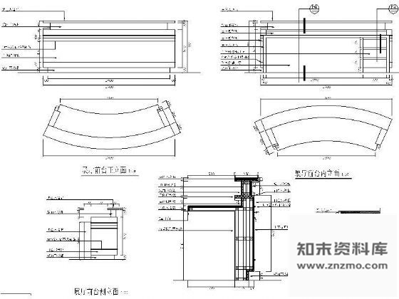 图块/节点汽车展厅前台详图