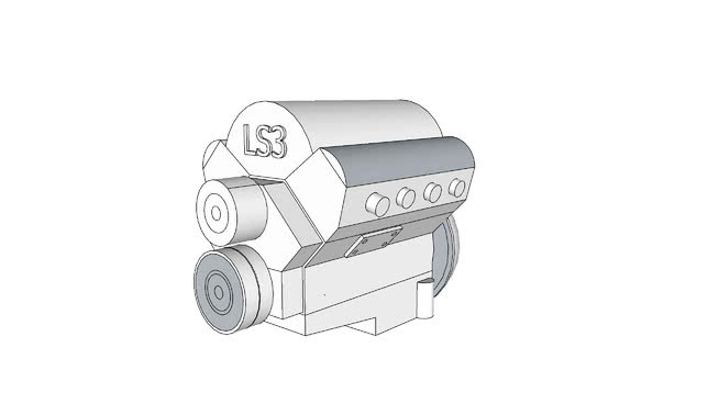 LS3发动机总成 饰品 钞票 卷笔刀 钱 熨斗