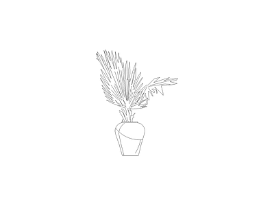 绿植 花瓶花卉绿植装饰摆件图块