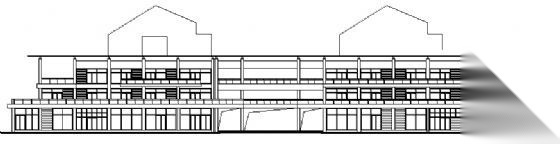 北京某住宅小区配套三层商业楼建筑施工图
