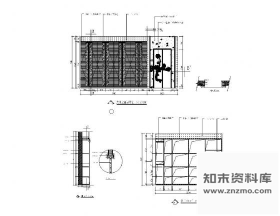 别墅大堂装饰墙详图 墙面通用节点