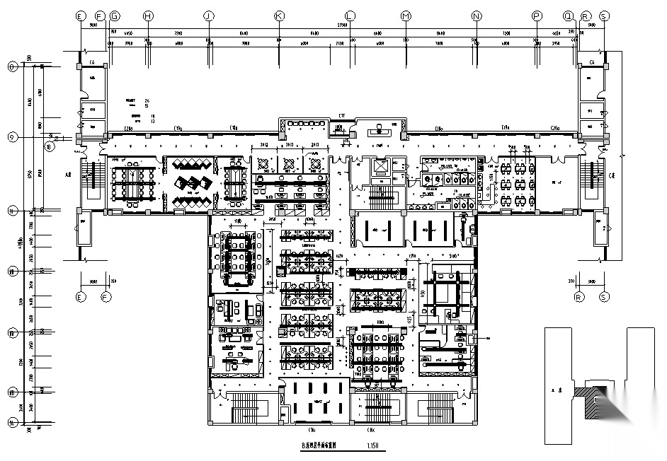 现代简约办公空间设计全套施工图效果图(某知名装饰公司...